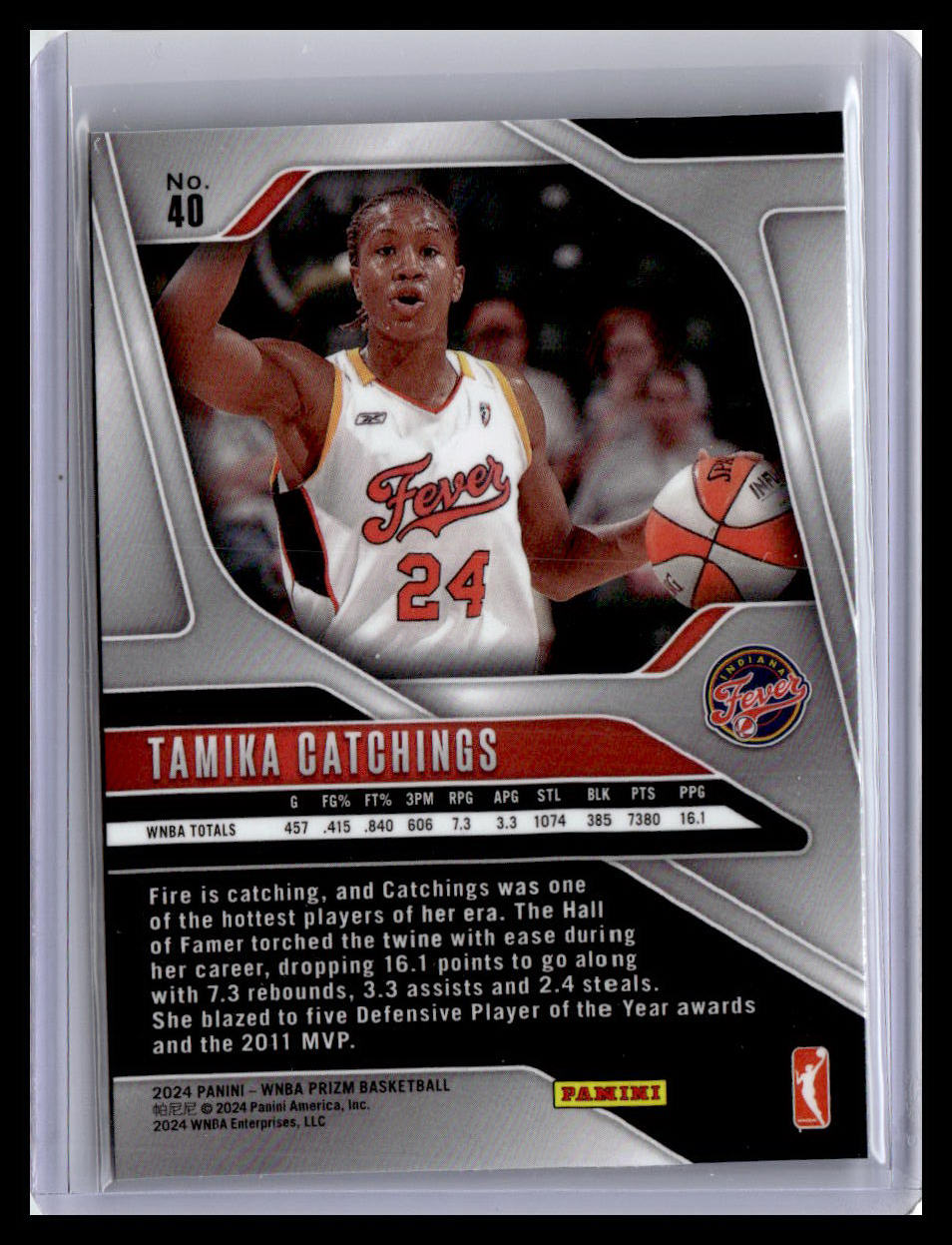 2024 Panini Prizm WNBA #40 Tamika Catchings