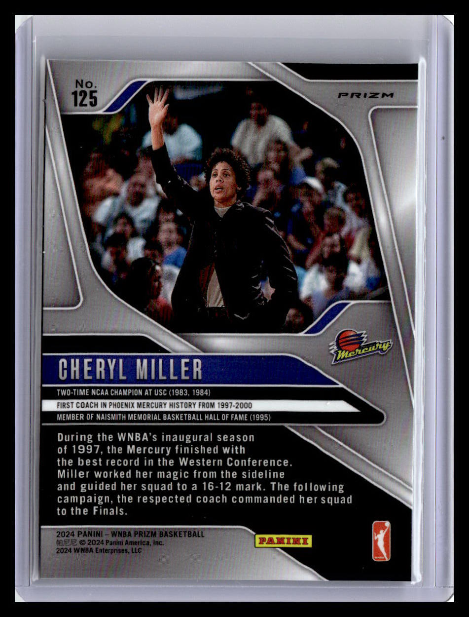 2024 Panini Prizm WNBA #125 Cheryl Miller Silver Prizm