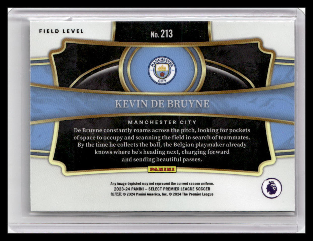 2023-24 Panini Select Premier League #213 Kevin De Bruyne