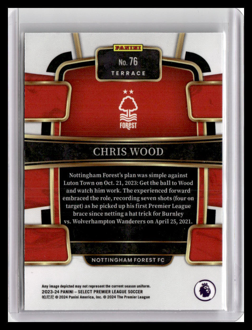2023-24 Panini Select Premier League #76 Chris Wood