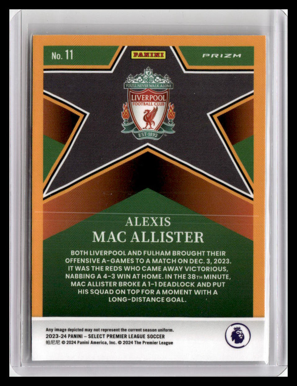 2023-24 Panini Select Premier League #11 Alexis Mac Allister Select Stars