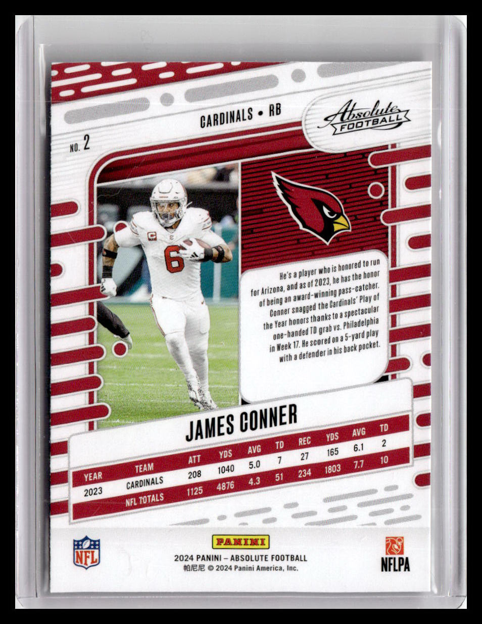 2024 Panini Absolute #2 James Conner