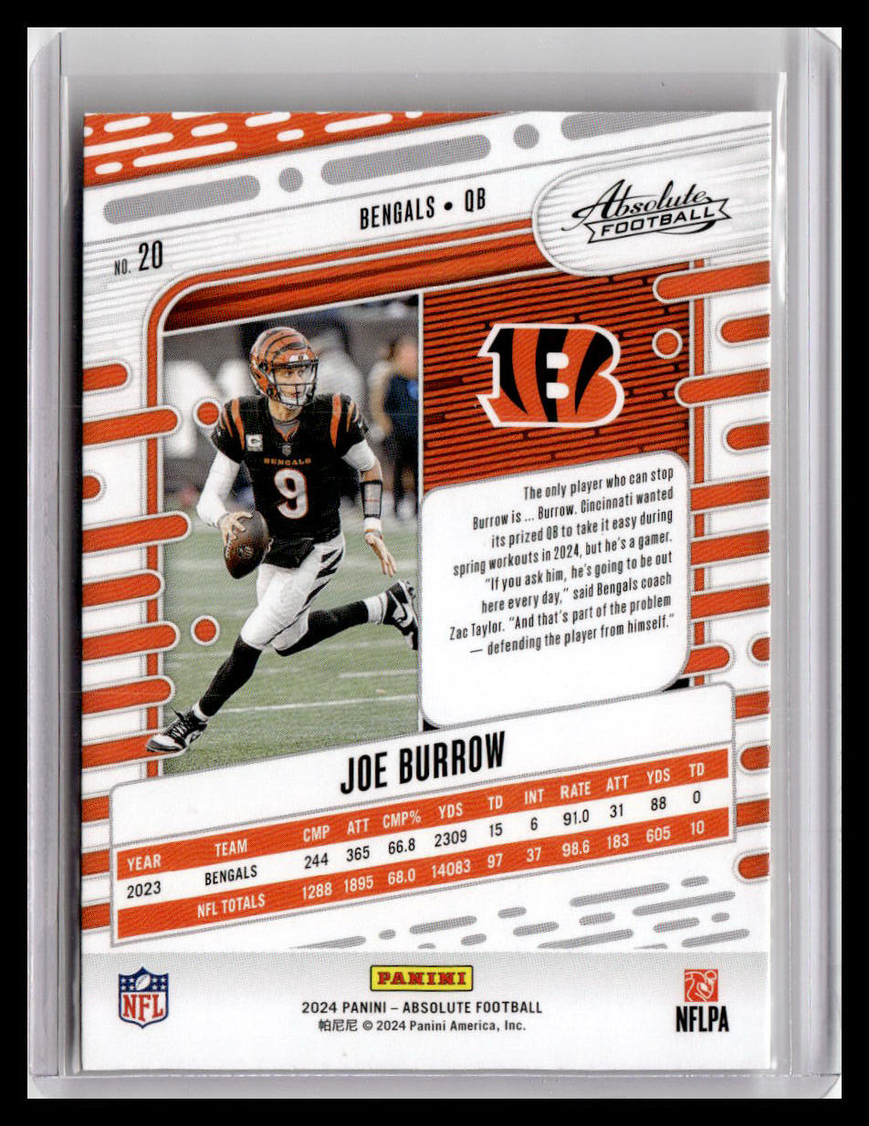 2024 Panini Absolute #20 Joe Burrow