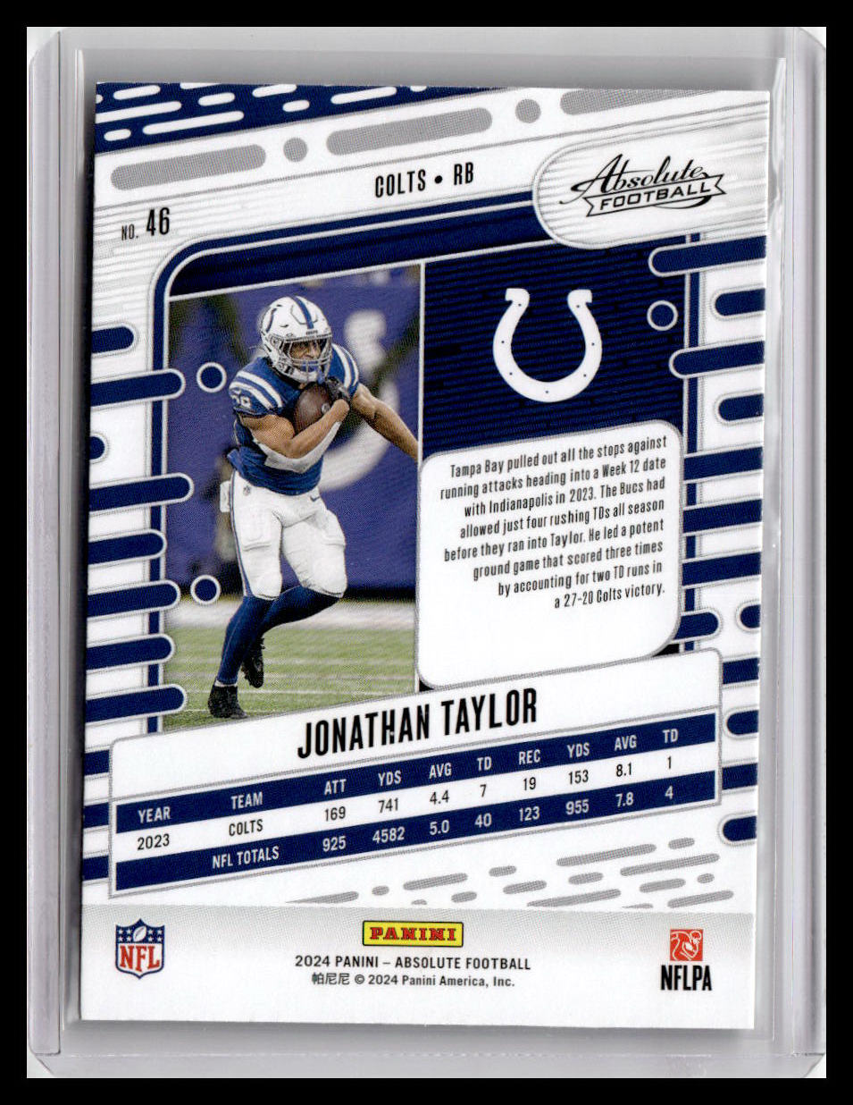 2024 Panini Absolute #46 Jonathan Taylor