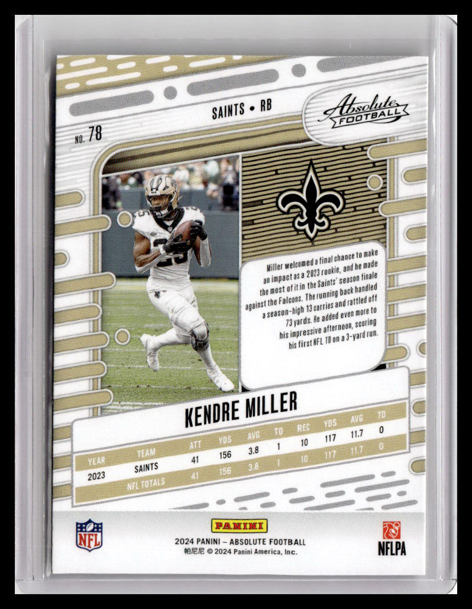 2024 Panini Absolute #78 Kendre Miller