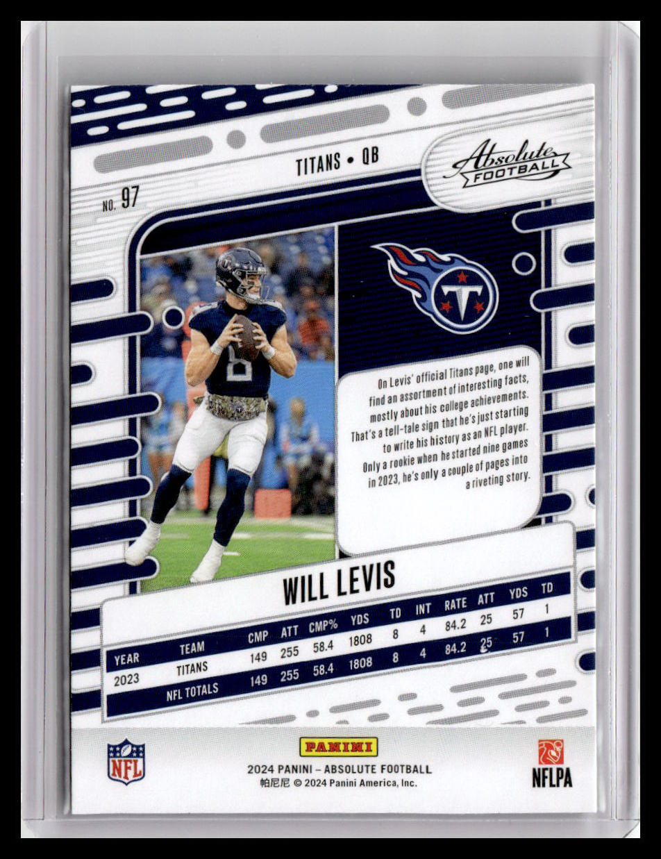 2024 Panini Absolute #97 Will Levis Retail