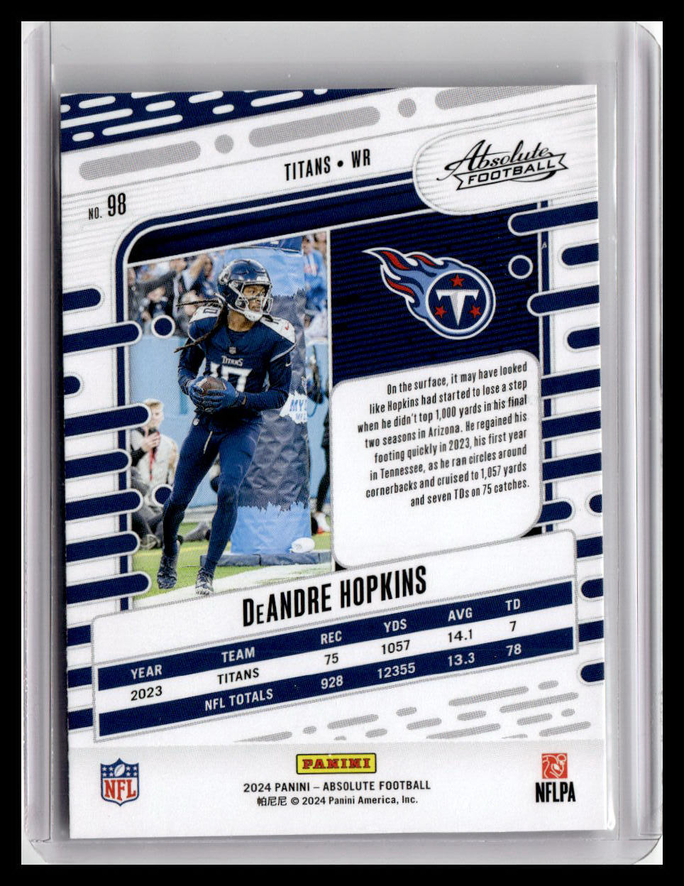 2024 Panini Absolute #98 DeAndre Hopkins