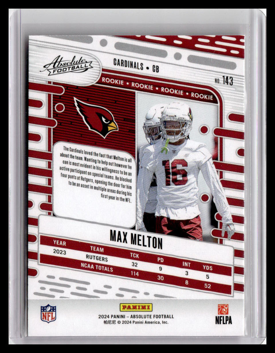 2024 Panini Absolute #143 Max Melton