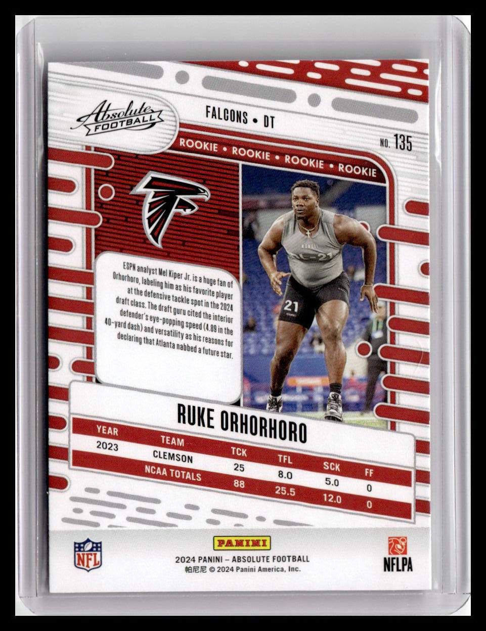 2024 Panini Absolute #135 Ruke Orhorhoro (RC)