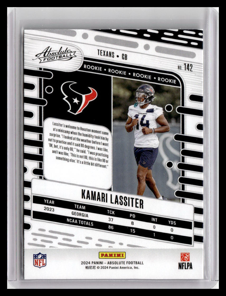 2024 Panini Absolute #142 Kamari Lassiter (RC)