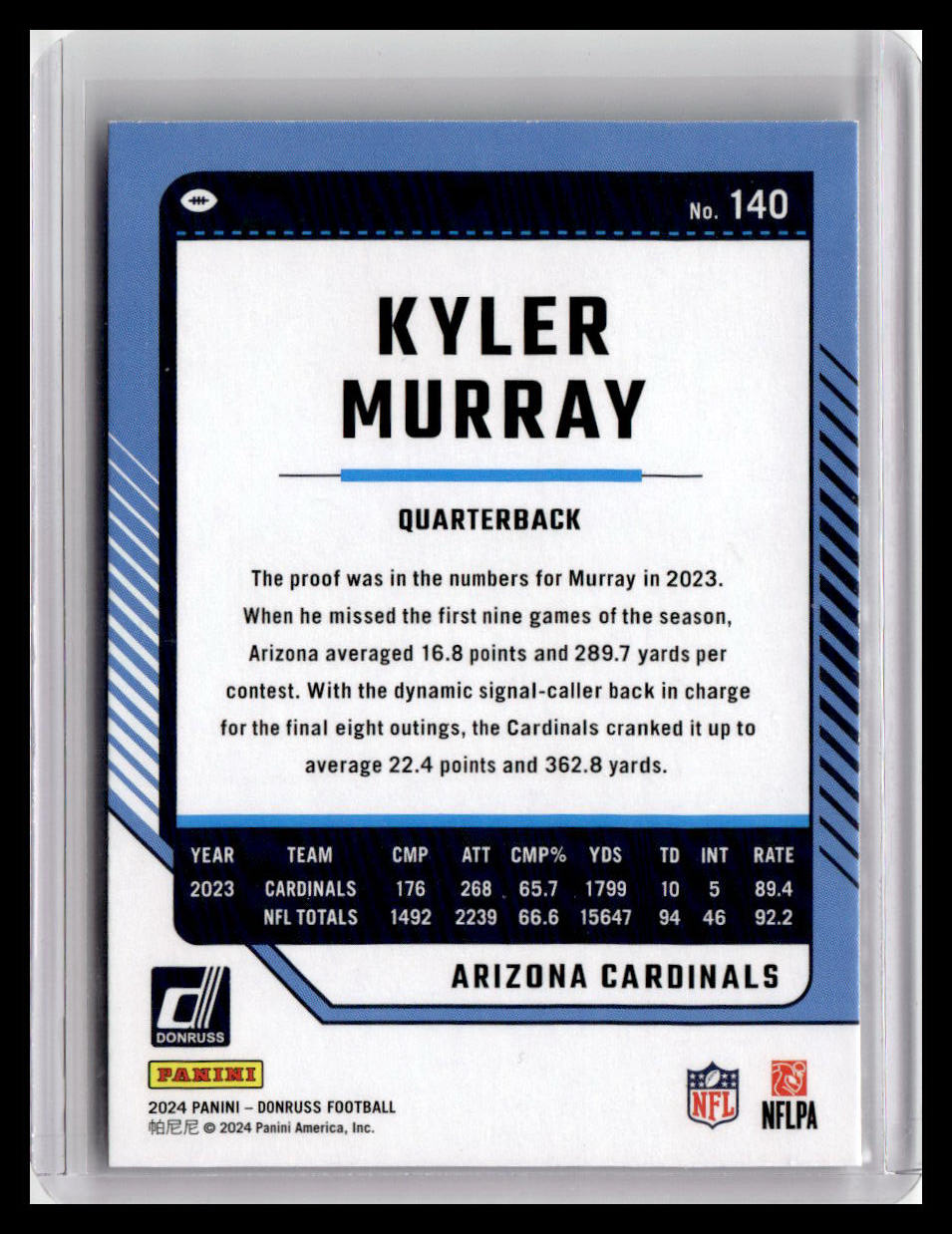 2024 Donruss #140 Kyler Murray