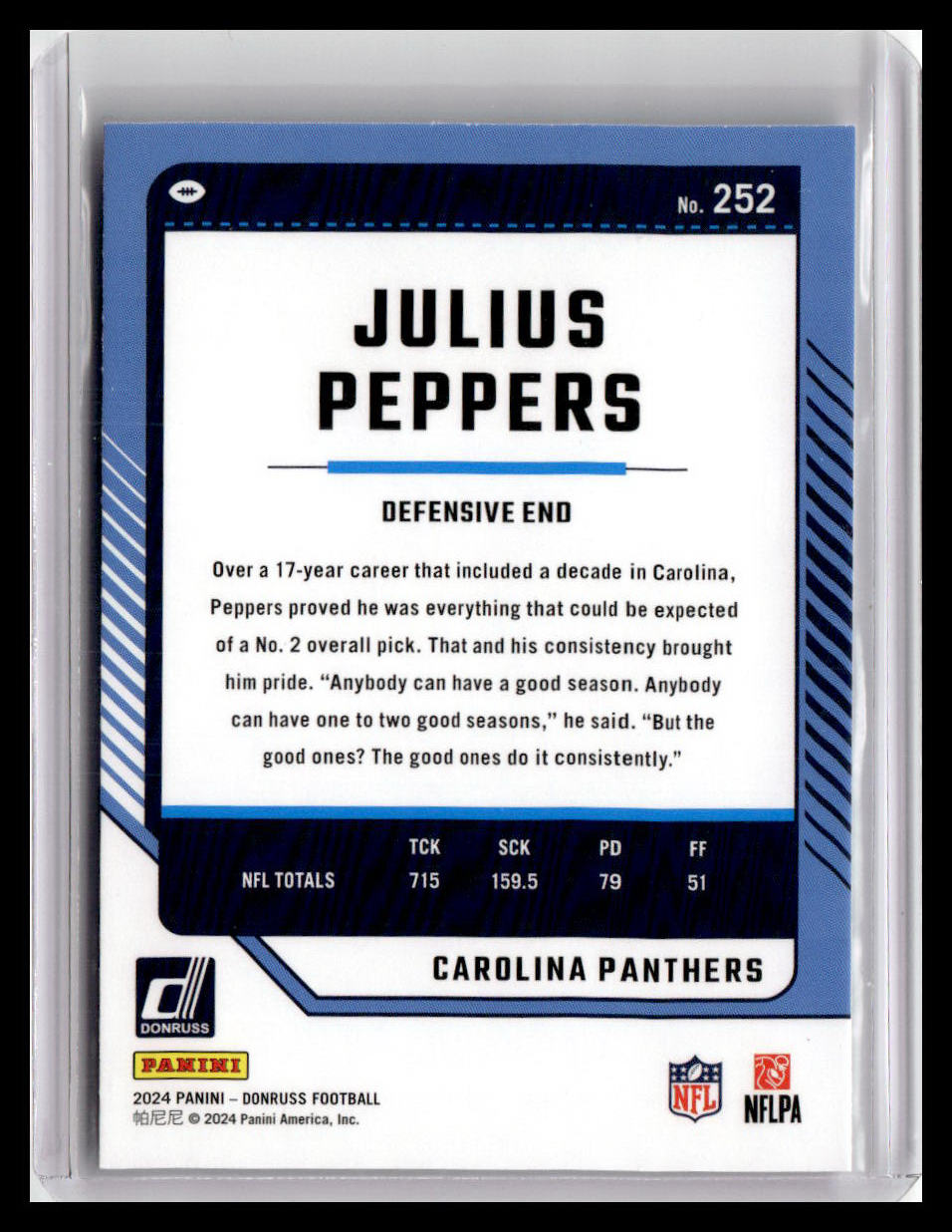 2024 Donruss #252 Julius Peppers