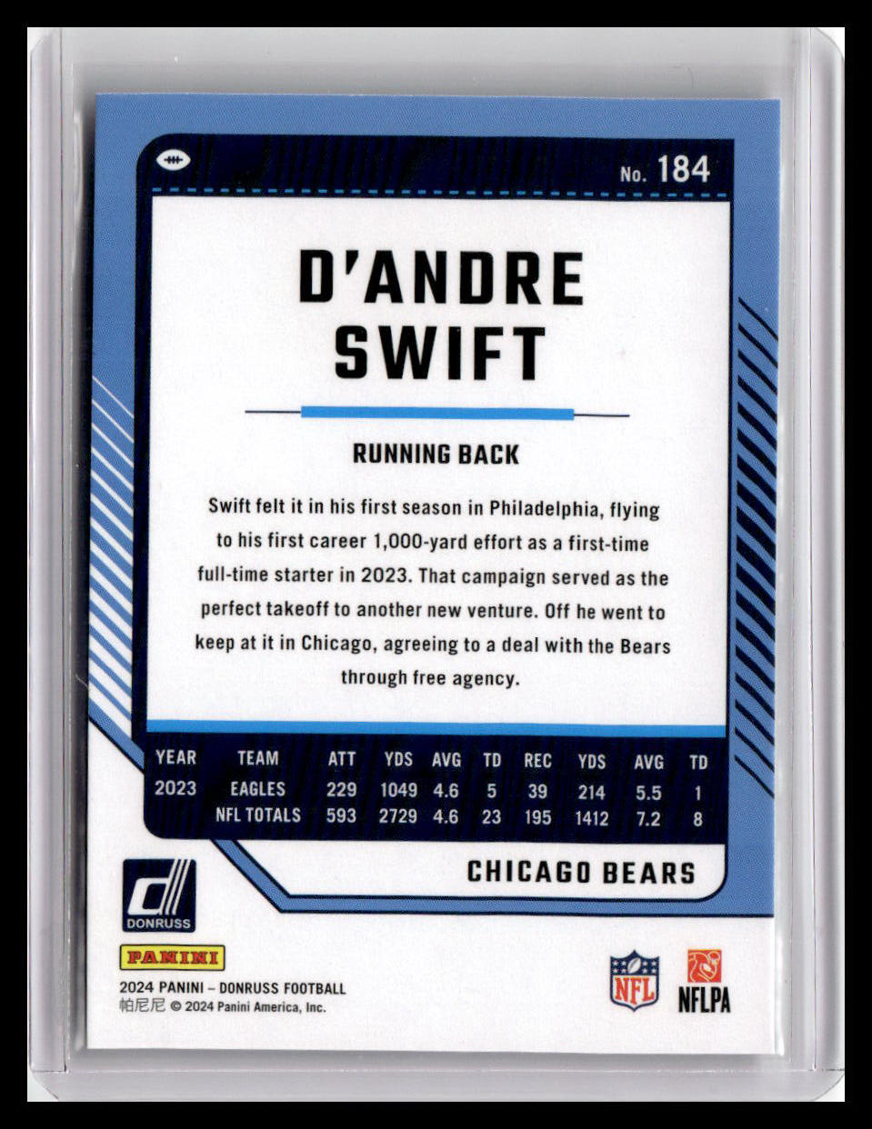 2024 Donruss #184 D'Andre Swift