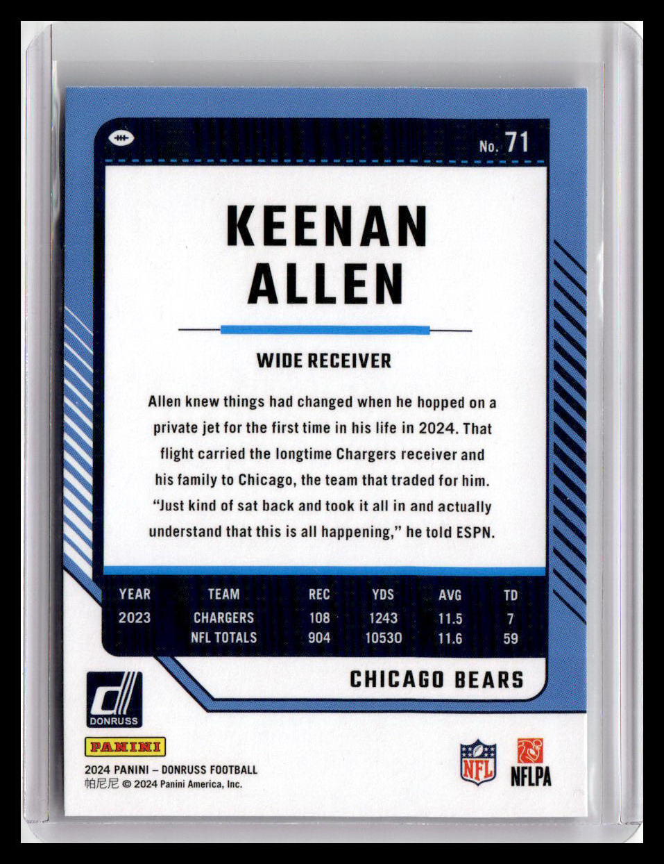 2024 Donruss #71 Keenan Allen
