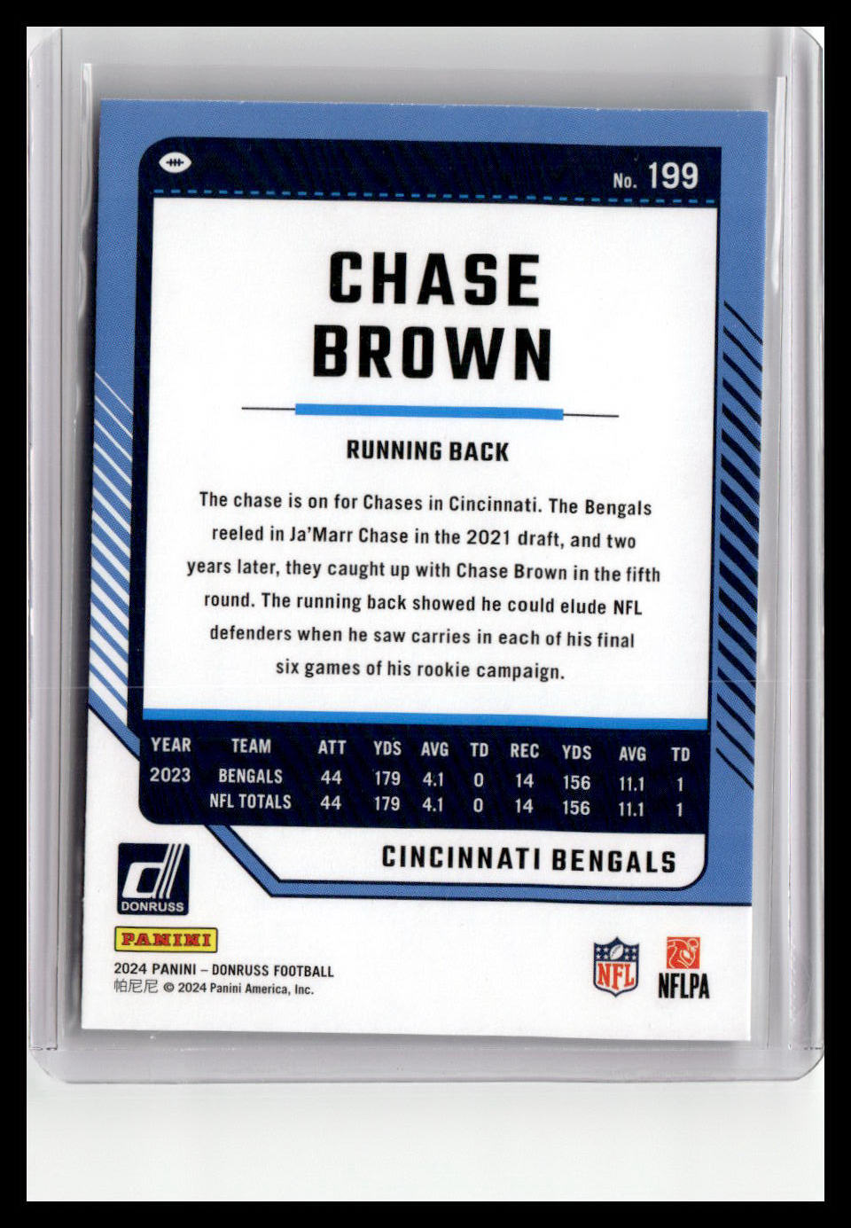 2024 Donruss #199 Chase Brown