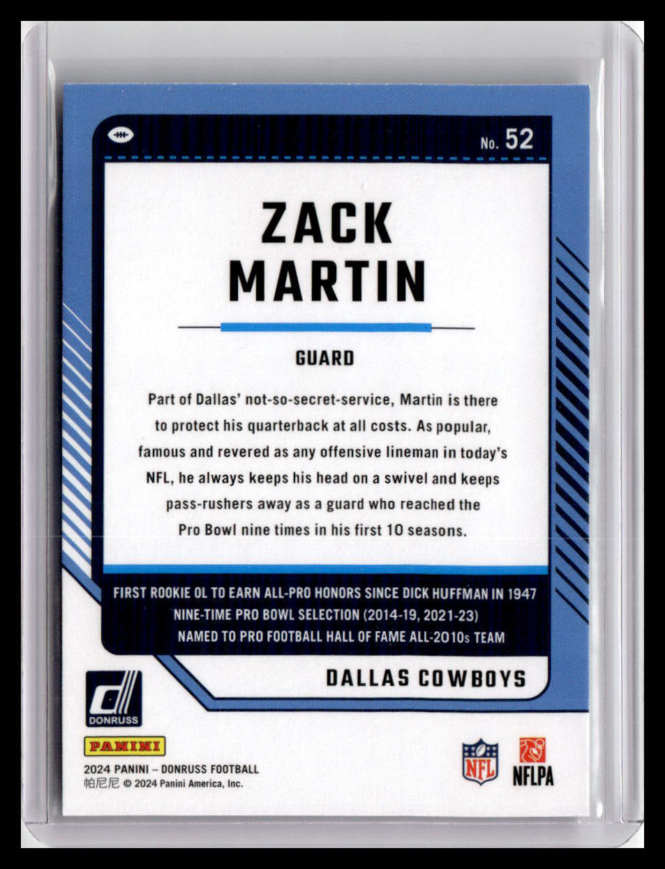 2024 Donruss #52 Zack Martin