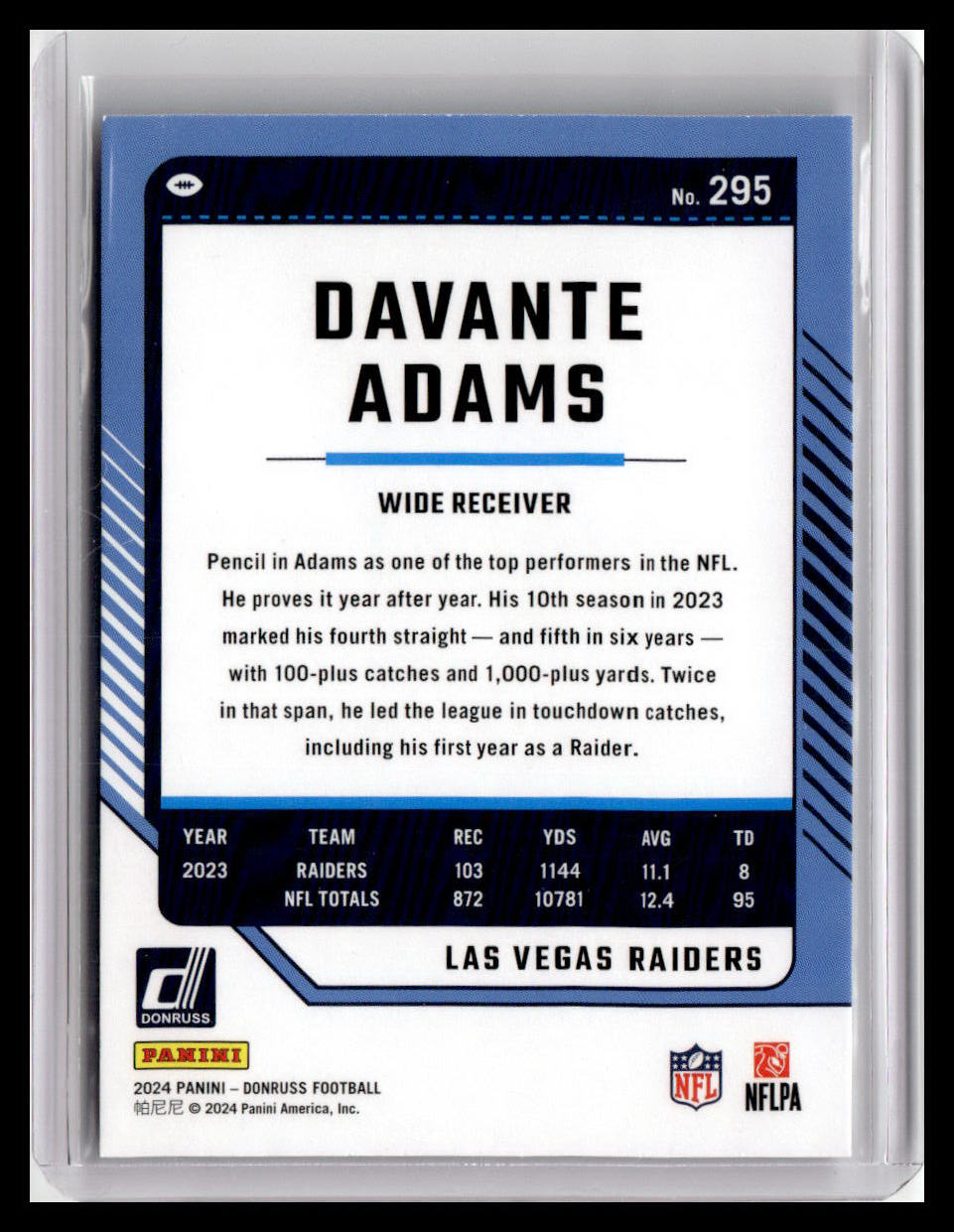 2024 Donruss #295 Davante Adams