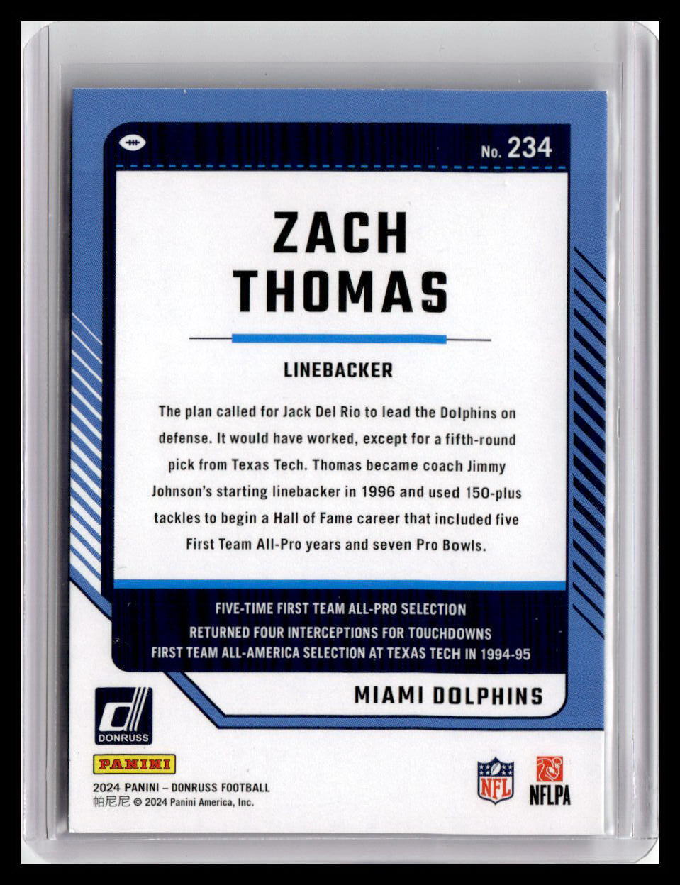 2024 Donruss #234 Zach Thomas