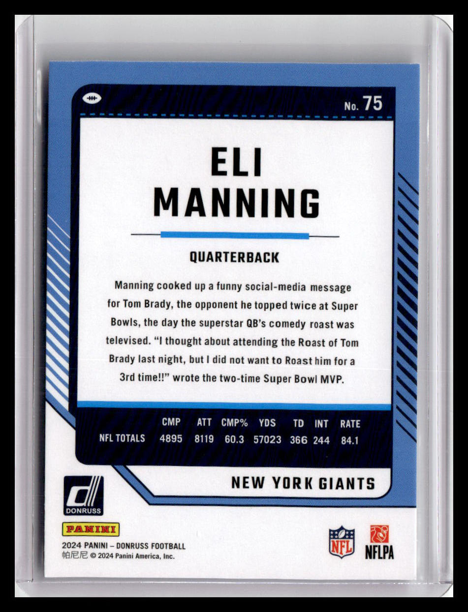 2024 Donruss #75 Eli Manning