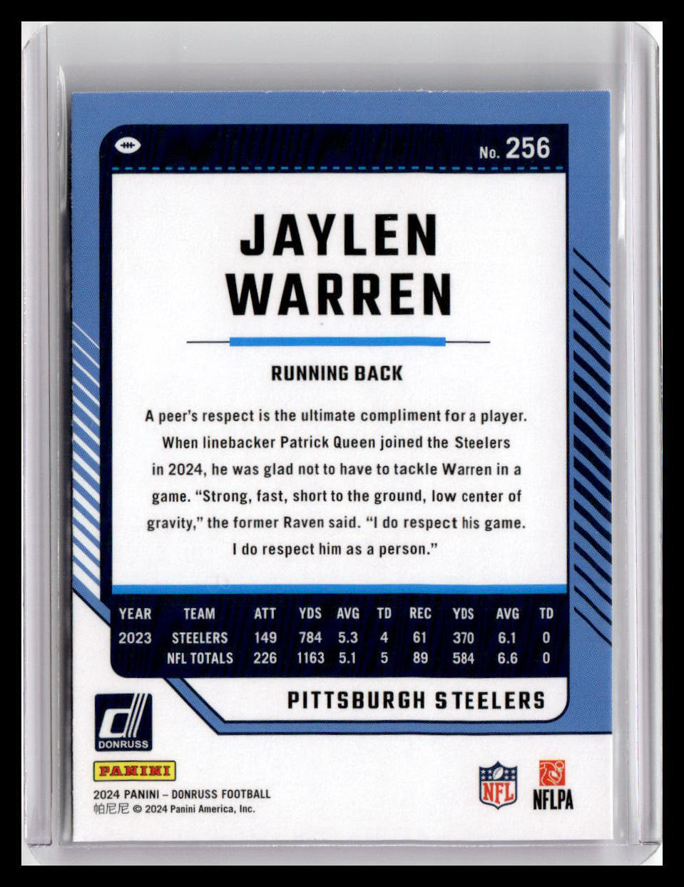 2024 Donruss #256 Jaylen Warren
