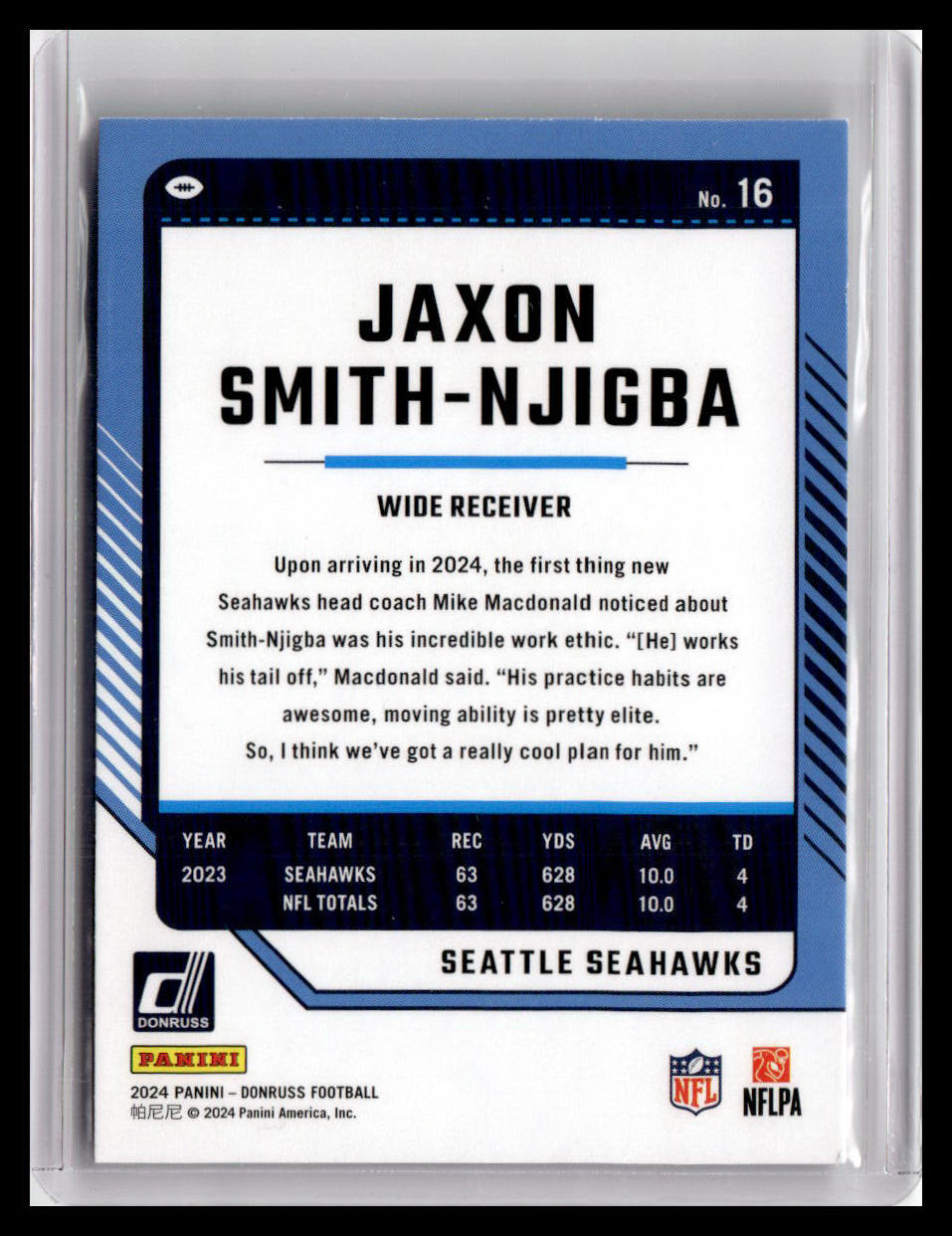 2024 Donruss #16 Jaxon Smith-Njigba