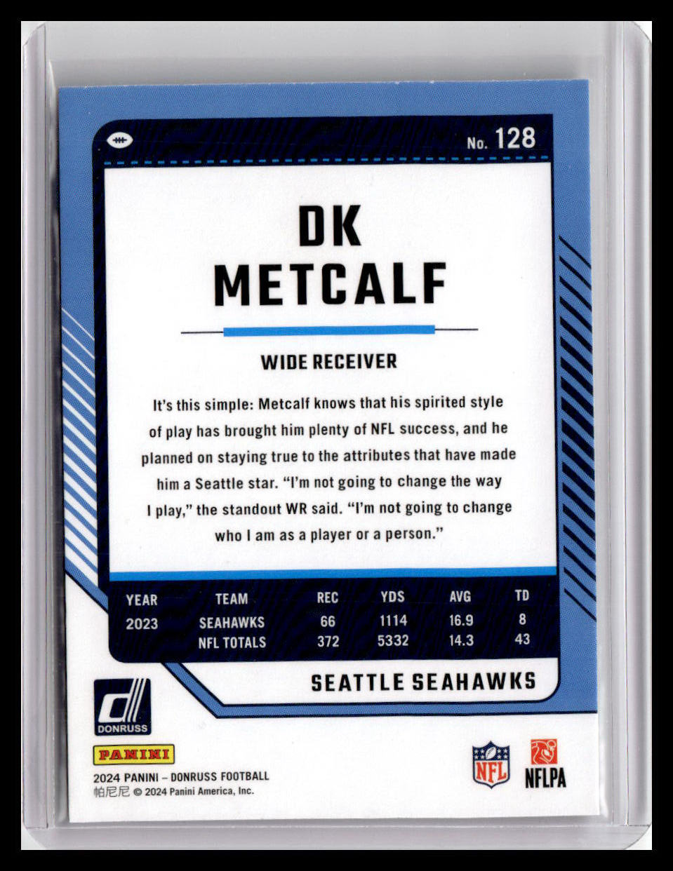 2024 Donruss #128 DK Metcalf