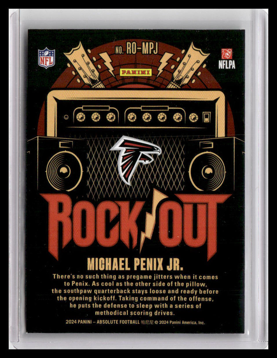 2024 Panini Absolute #RO-MPJ Michael Penix Jr. Rock Out