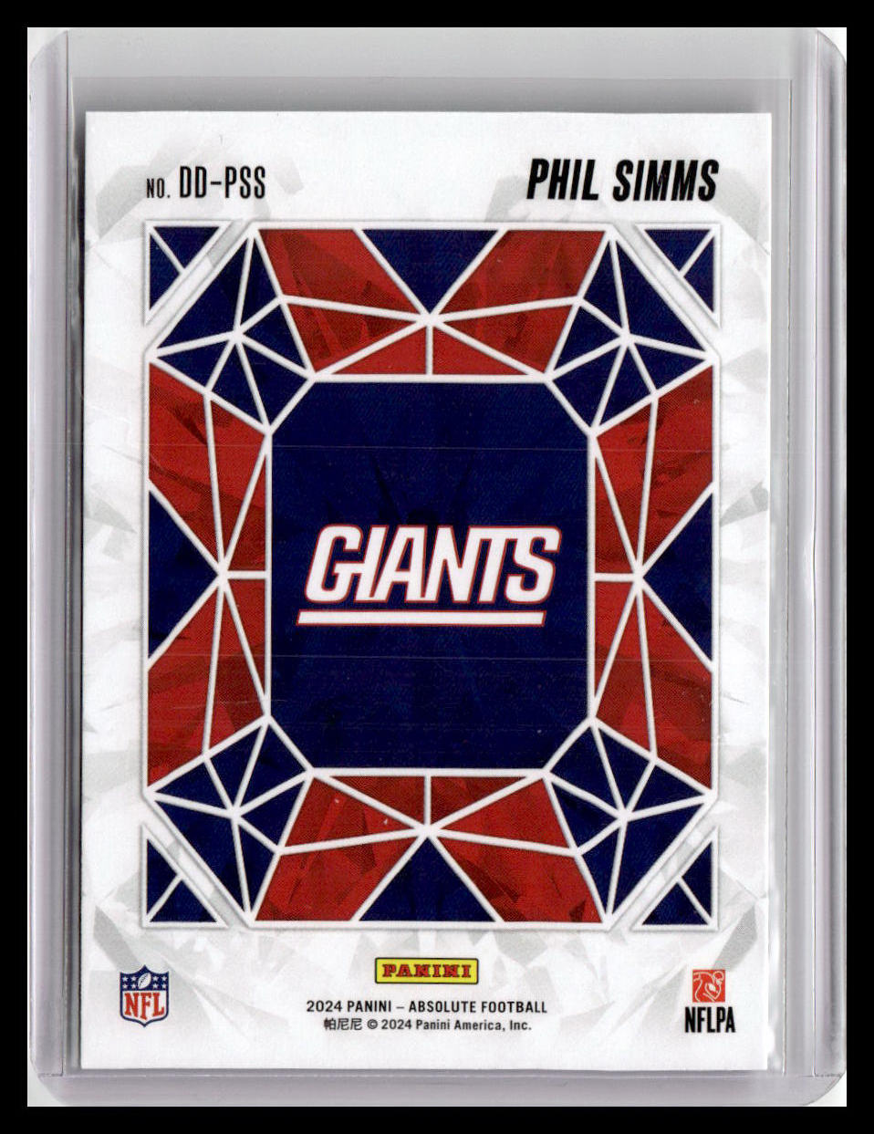 2024 Panini Absolute #DD-PSS Phil Simms Draft Diamonds