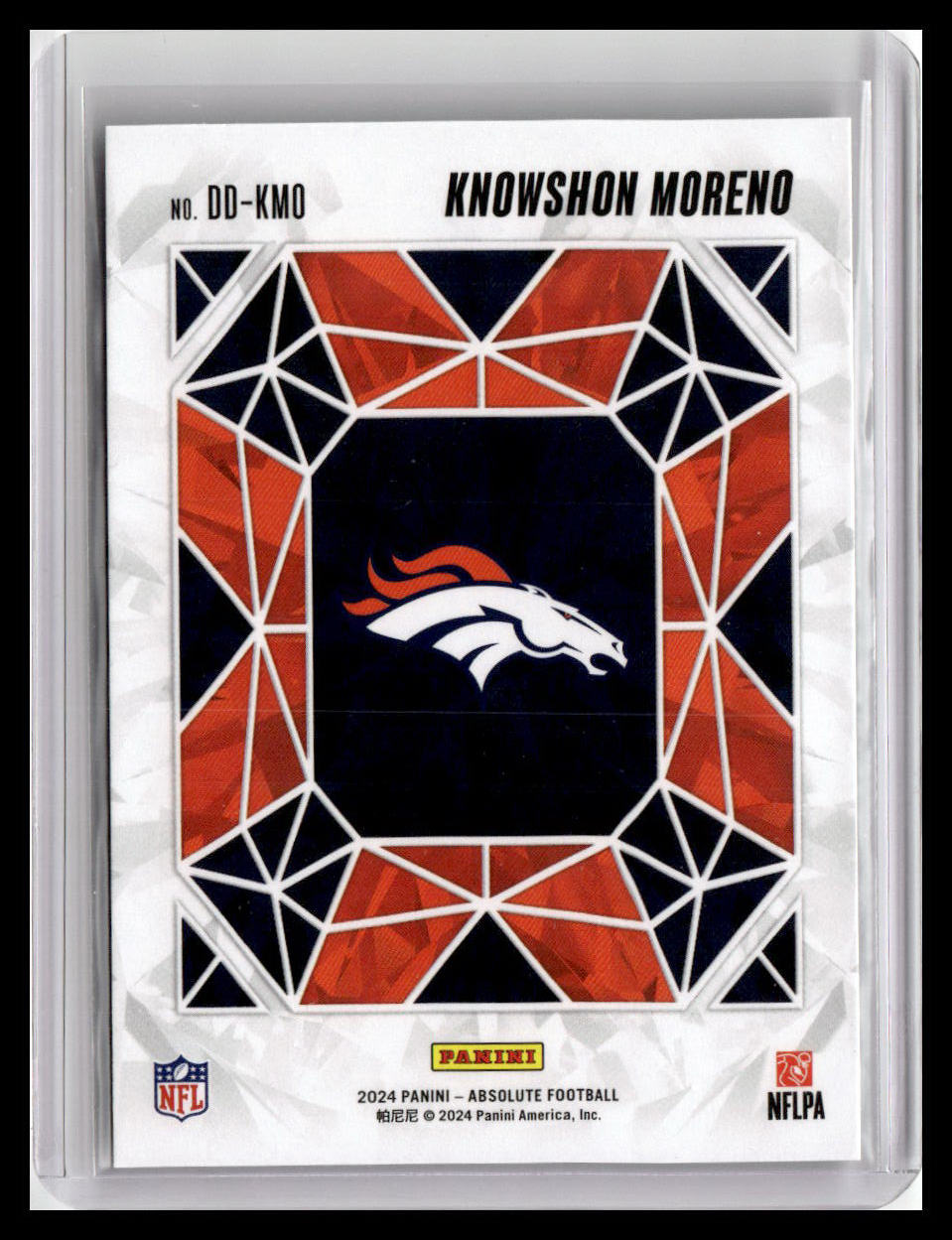 2024 Panini Absolute #DD-KMO Knowshon Moreno Draft Diamonds