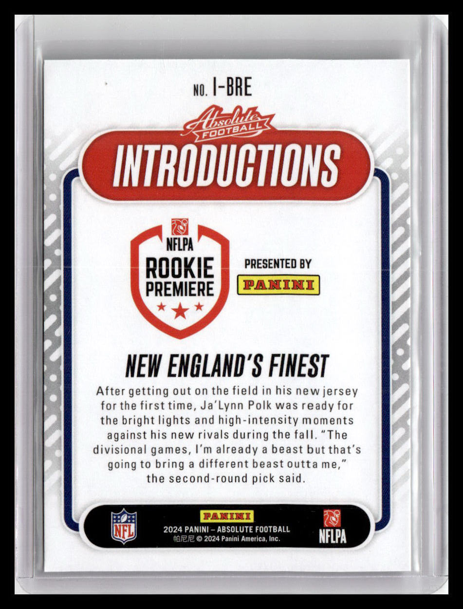 2024 Panini Absolute #I-BRE Ja'Lynn Polk Introductions