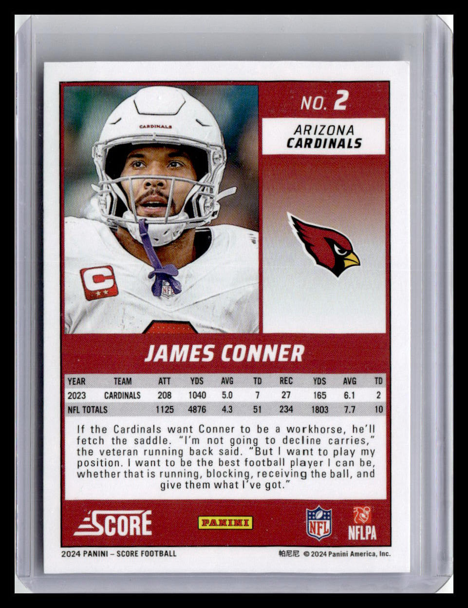 2024 Score #2 James Conner