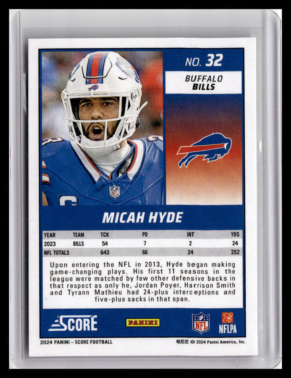 2024 Score #32 Micah Hyde