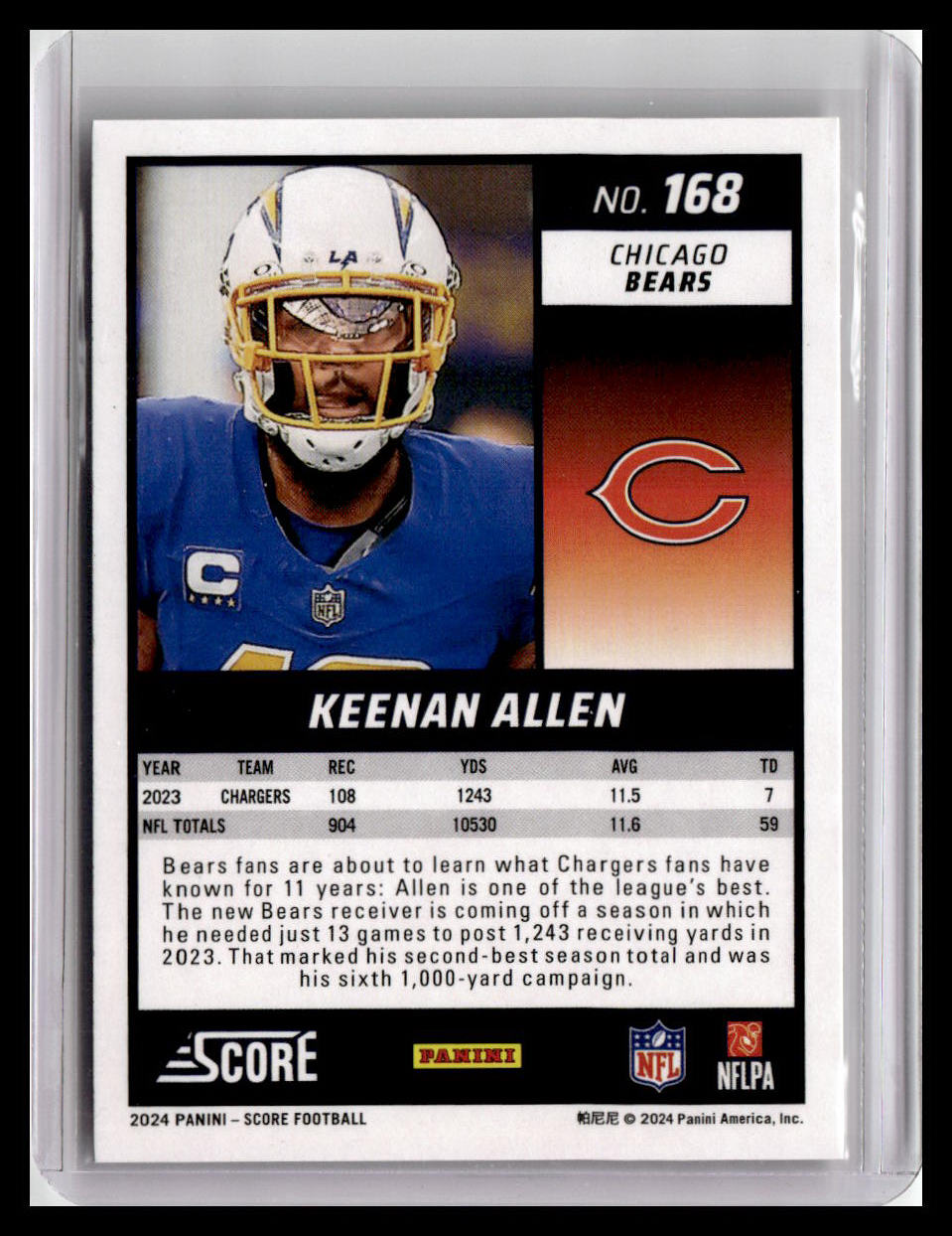 2024 Score #168 Keenan Allen