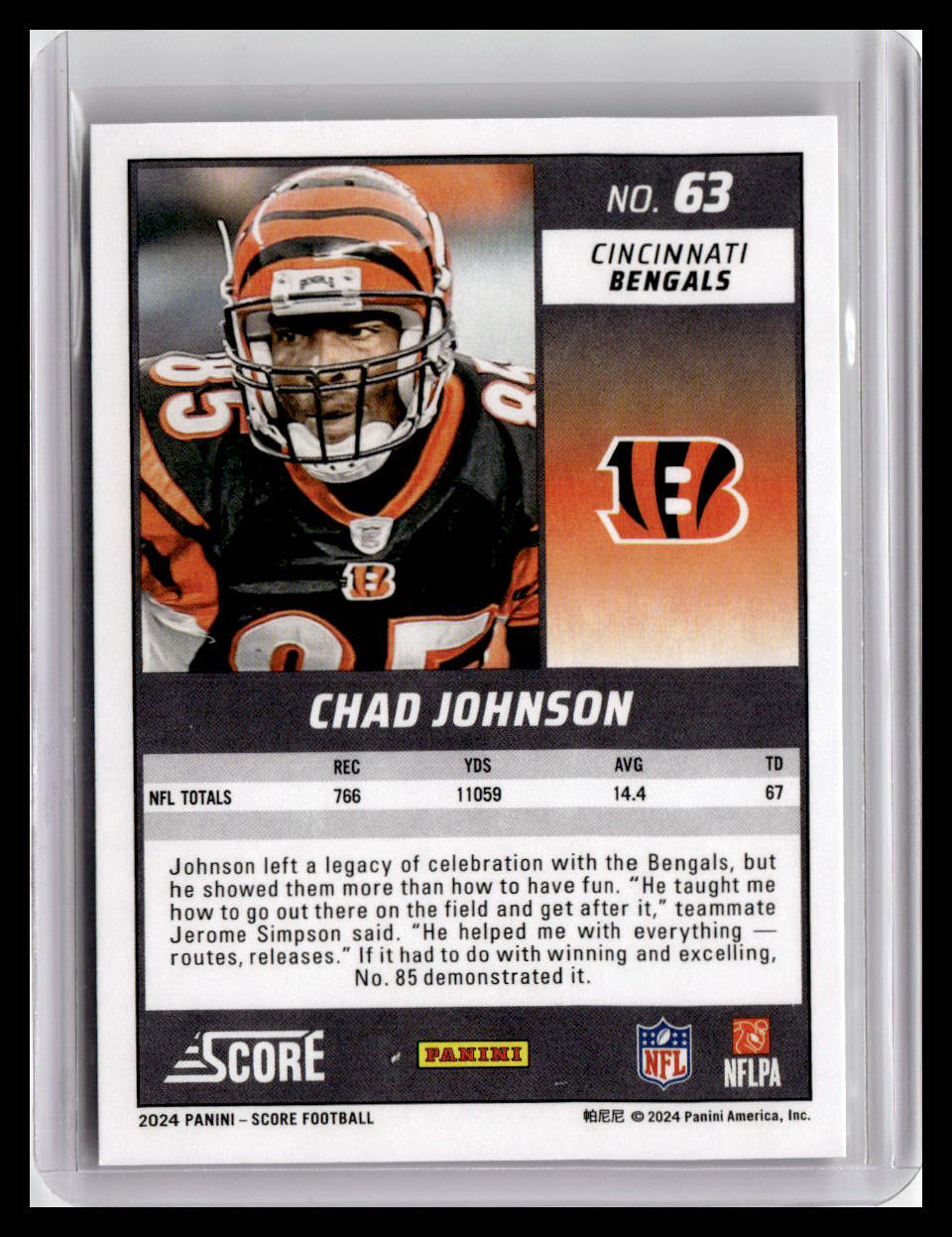 2024 Score #63 Chad Johnson