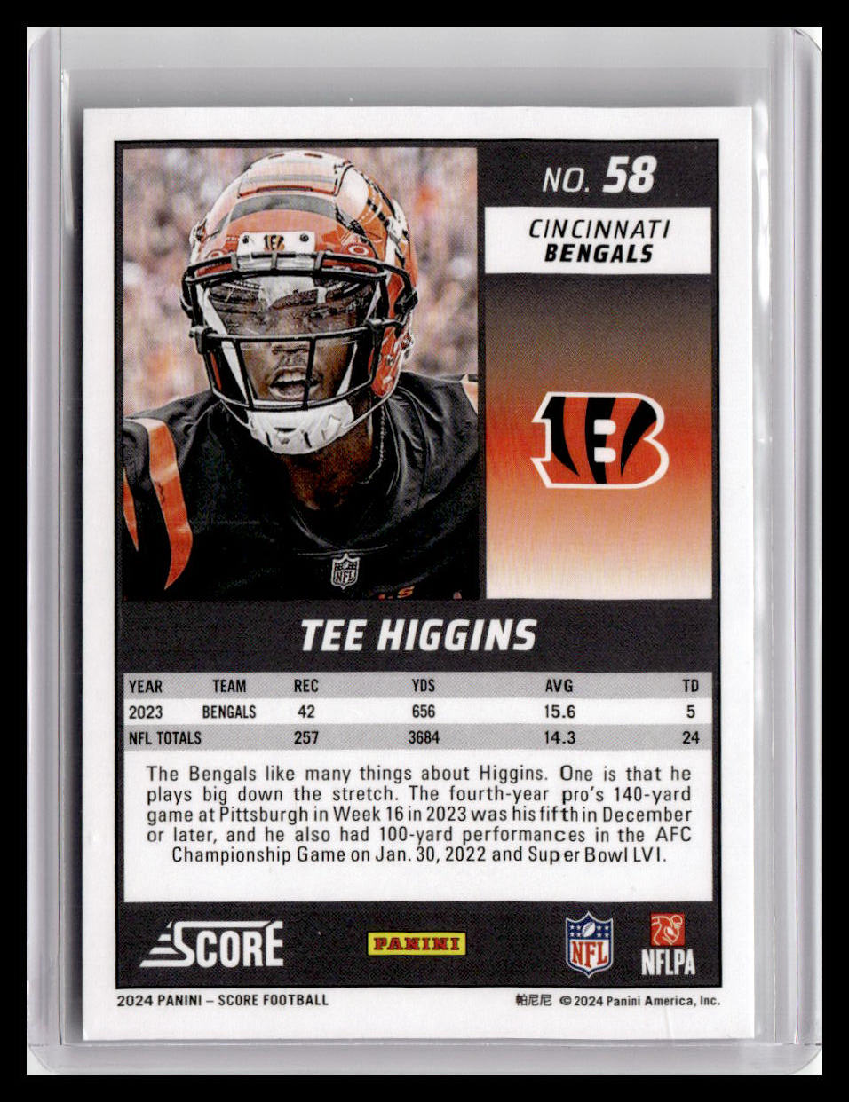 2024 Score #58 Tee Higgins