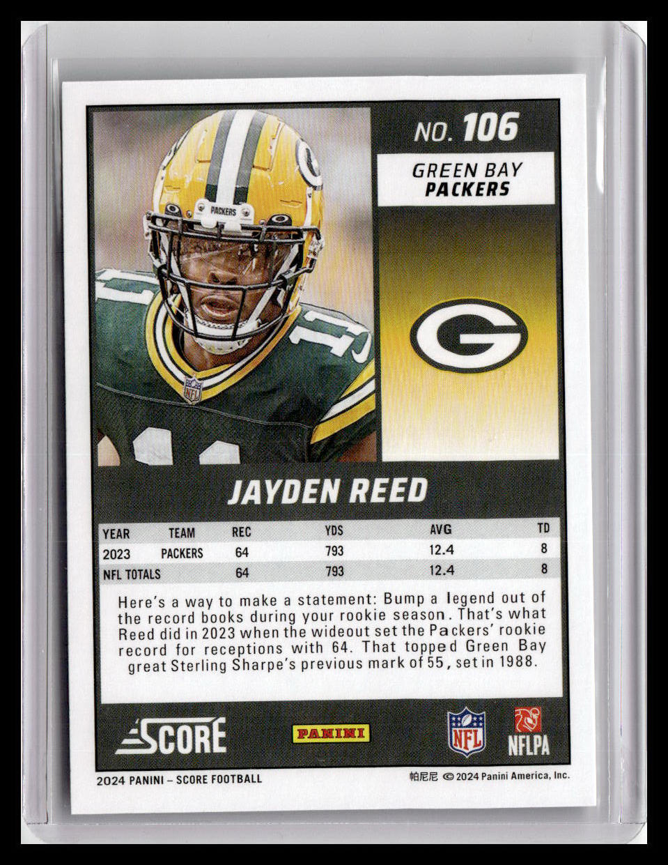 2024 Score #106 Jayden Reed