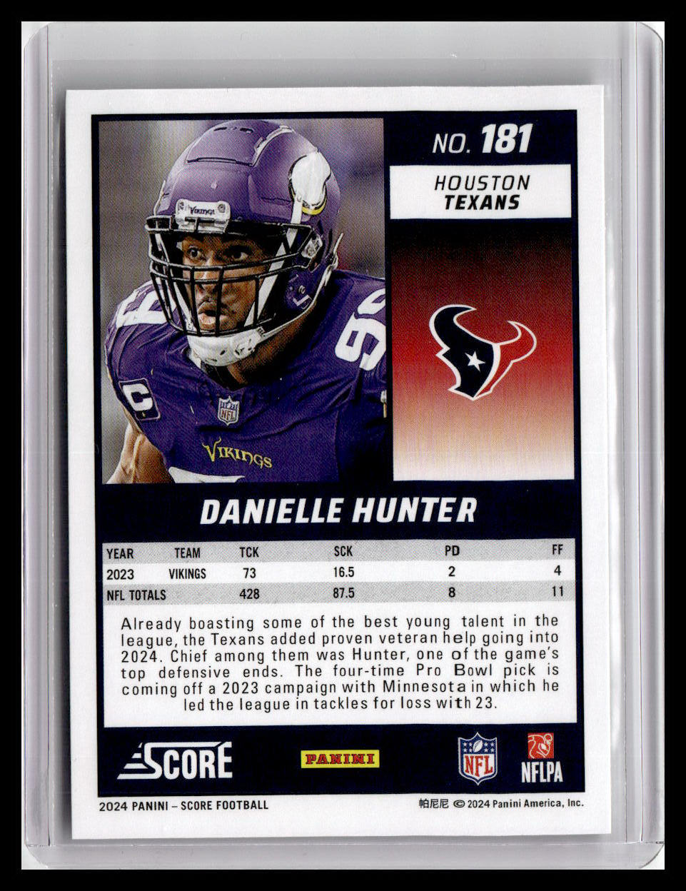 2024 Score #181 Danielle Hunter