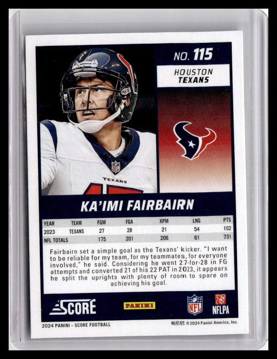 2024 Score #115 Ka'imi Fairbairn