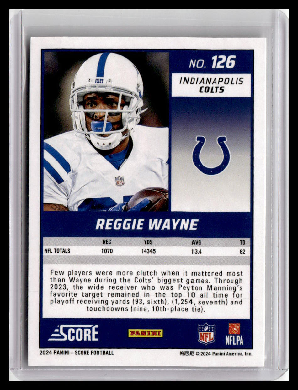 2024 Score #126 Reggie Wayne
