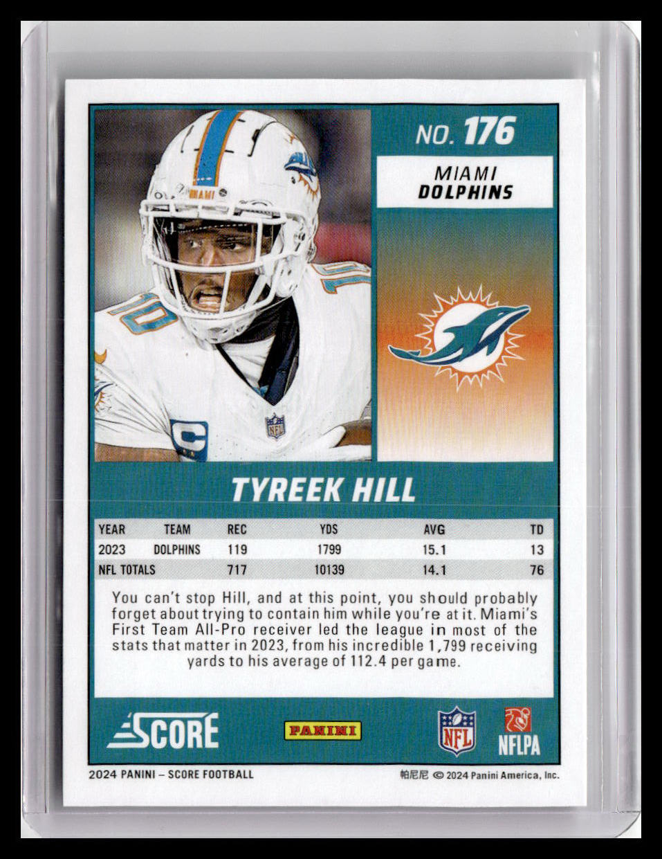2024 Score #176 Tyreek Hill