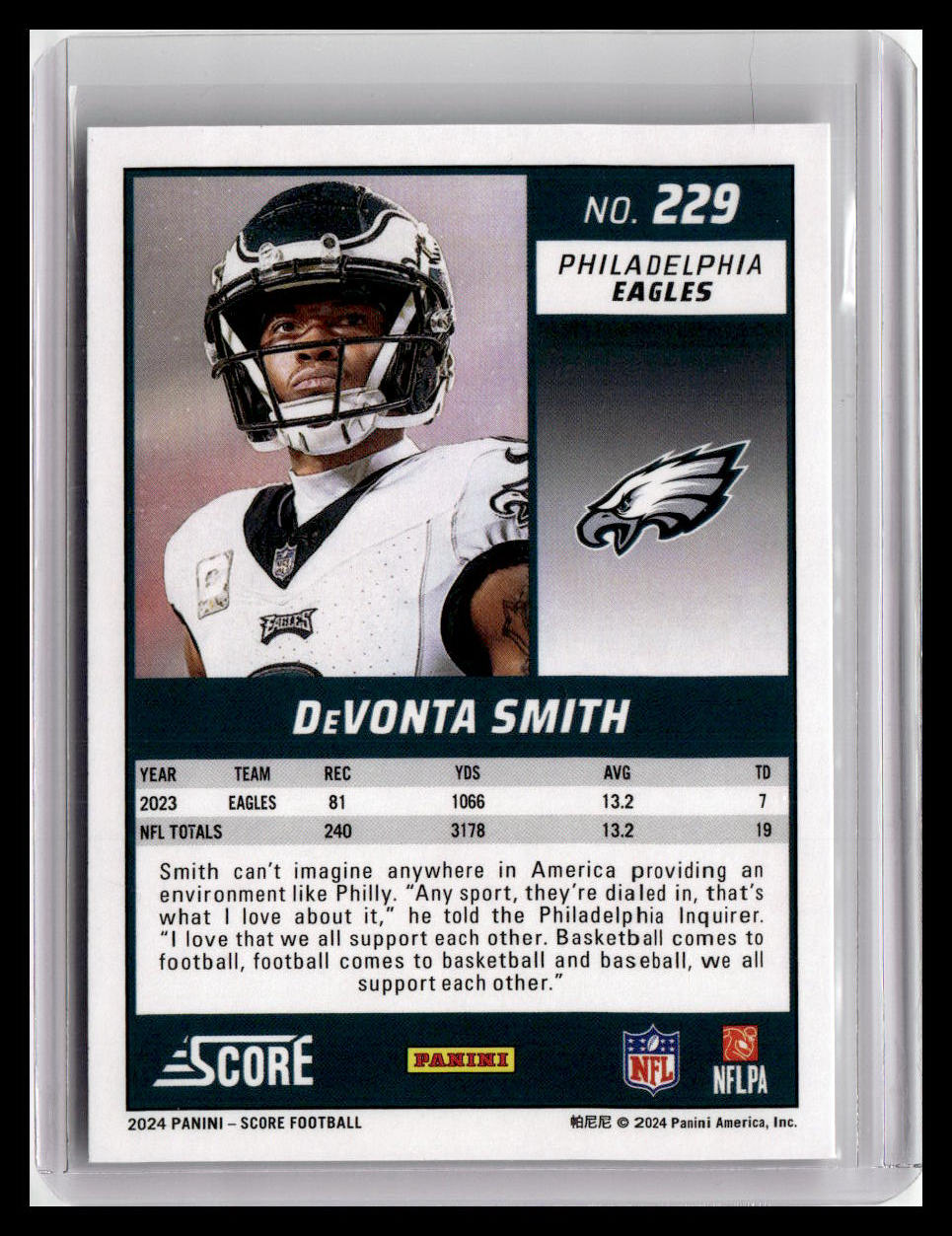 2024 Score #229 DeVonta Smith
