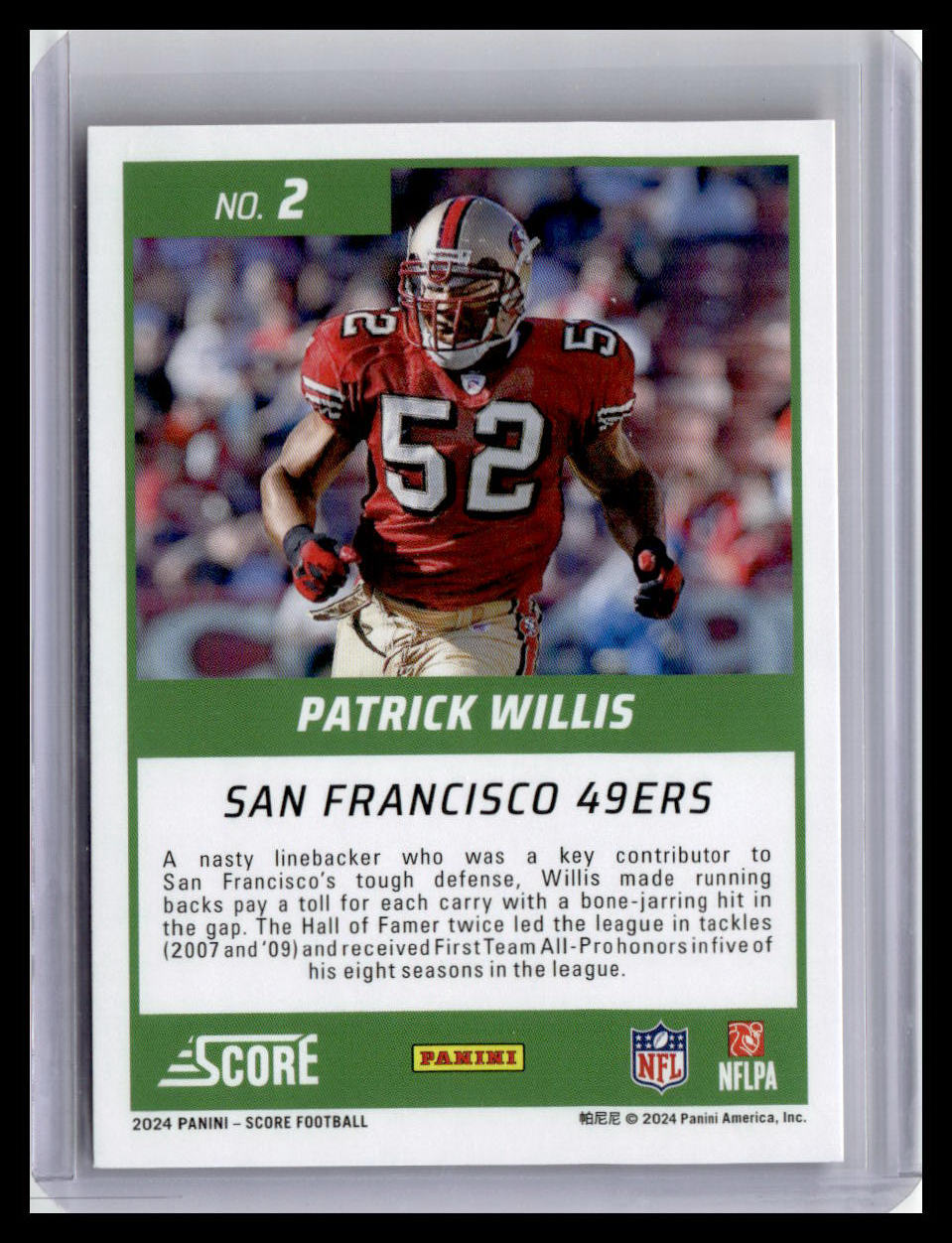 2024 Score #2 Patrick Willis First Ballot
