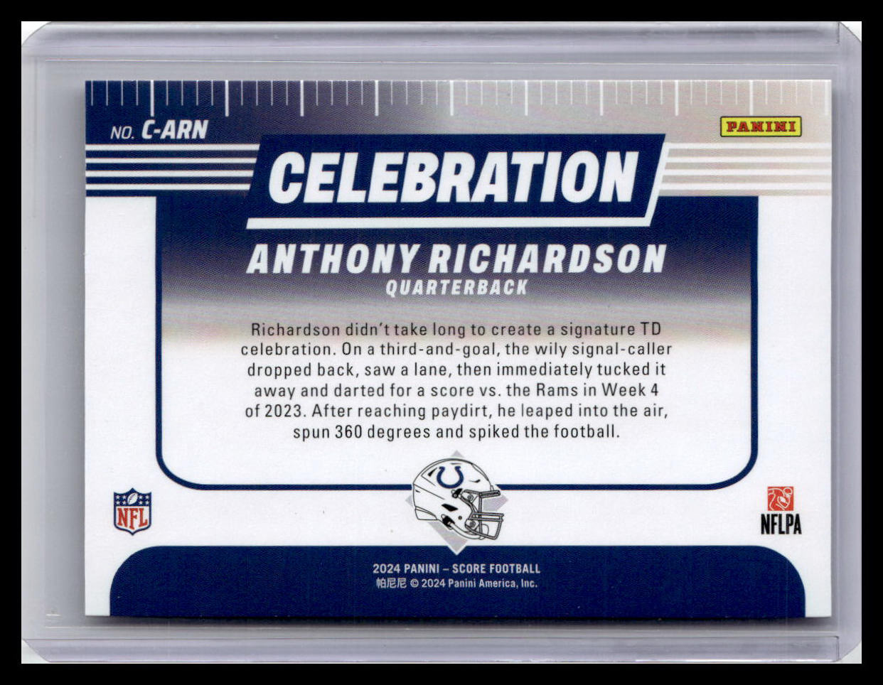 2024 Score #C-ARN Anthony Richardson Celebration