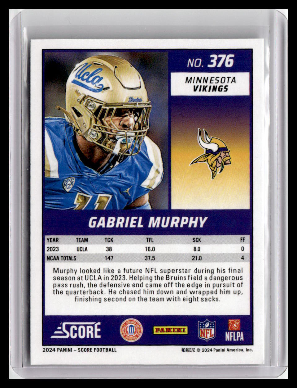 2024 Score #376 Gabriel Murphy (RC)
