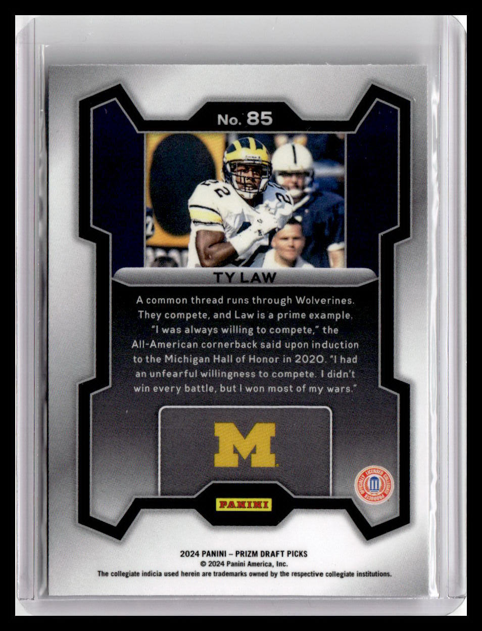 2024 Panini Prizm Draft Picks #85 Ty Law