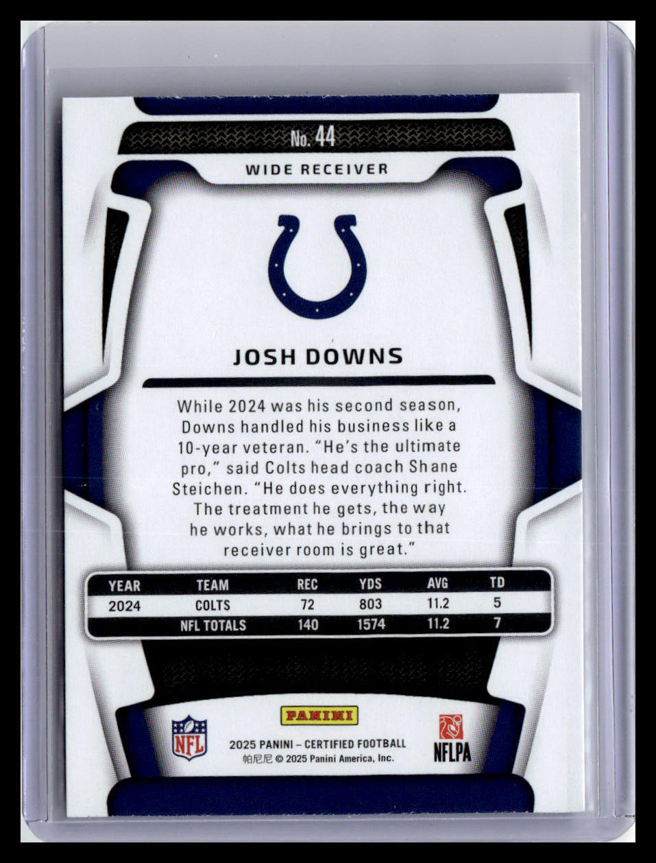 2023 Panini Select #44 Josh Downs