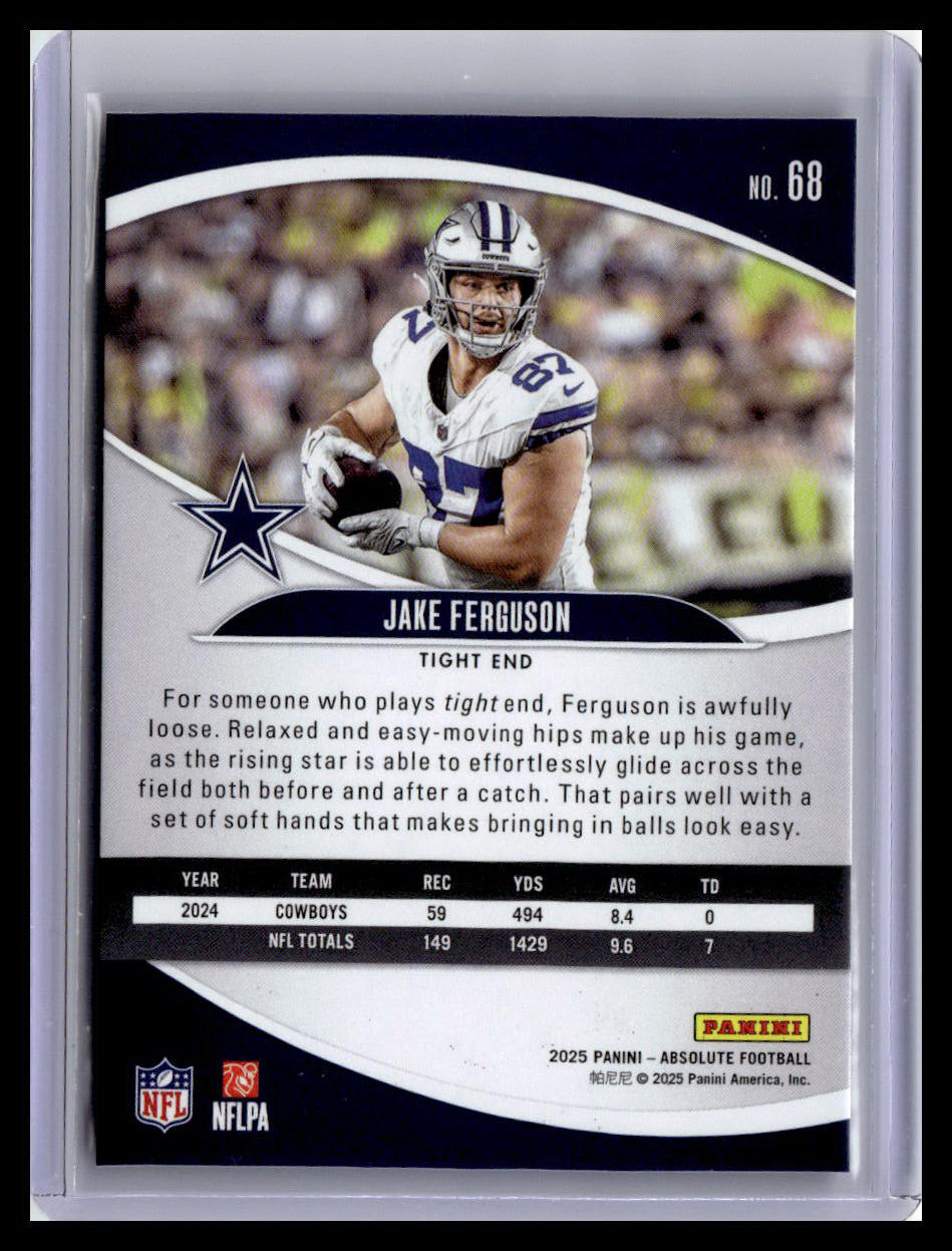 2025 Panini Absolute #68 Jake Ferguson Red & Green