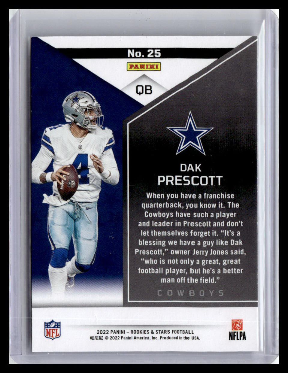 2022 Panini Rookies & Stars #25 Dak Prescott
