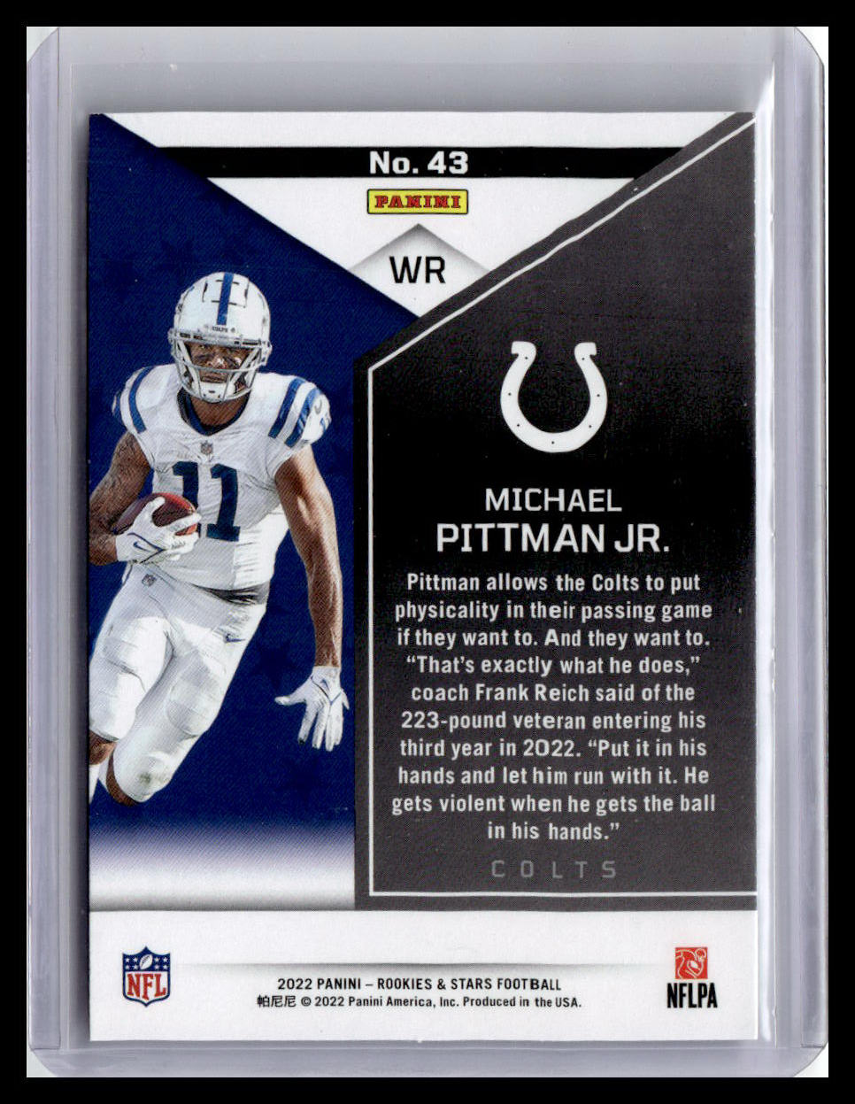 2022 Panini Rookies & Stars #43 Michael Pittman Jr.