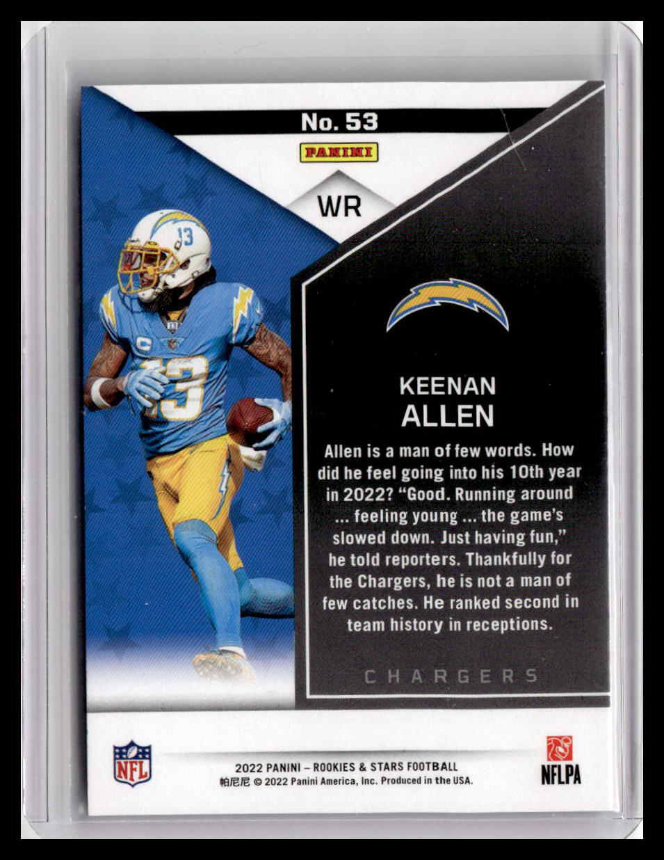2022 Panini Rookies & Stars #53 Keenan Allen